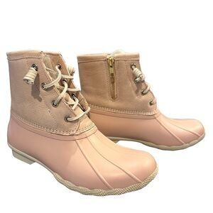 Sperry | Light Pink Saltwater Waterproof Rain Boots Size 7